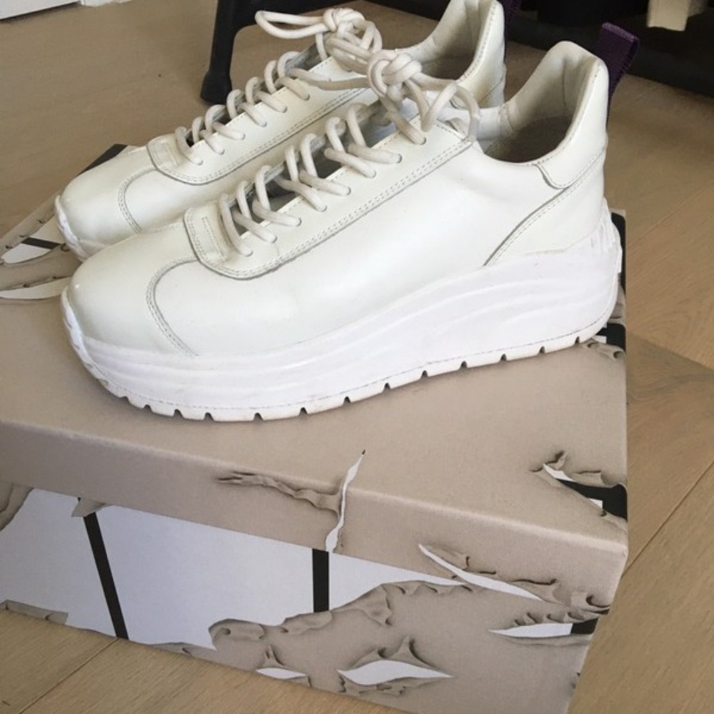 H&M x Eytys collab while unisex sneakers